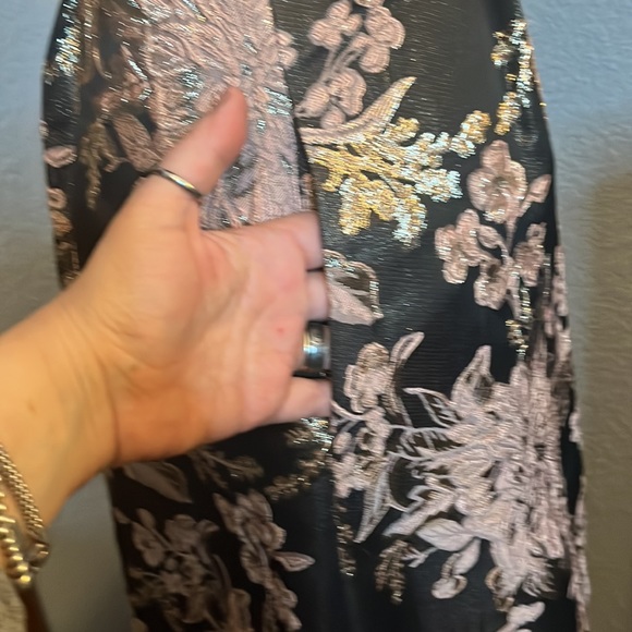 Miss Selfridge Tea Length Jacquard Skirt - Picture 5 of 7